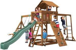 最佳整体秋千套装 Creative Playthings Spring Hill with Monkey Bars